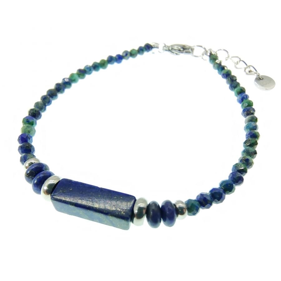 Feines Armband aus Lapislazuli-Steinen 