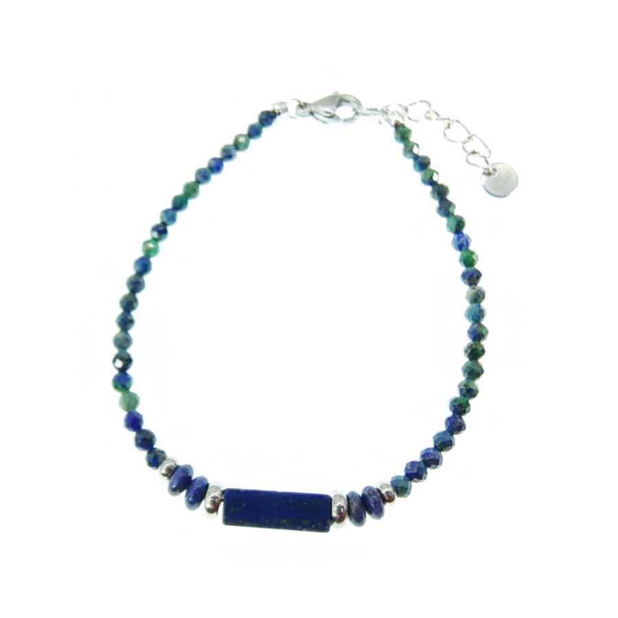 Feines Armband aus Lapislazuli-Steinen 